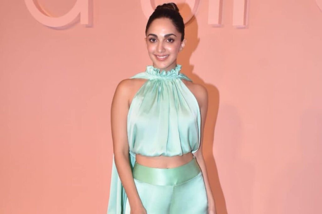 Kiara Advani Looks Fresh As a Daisy in a Crop Top with Faux Sleeves and Silky Pants