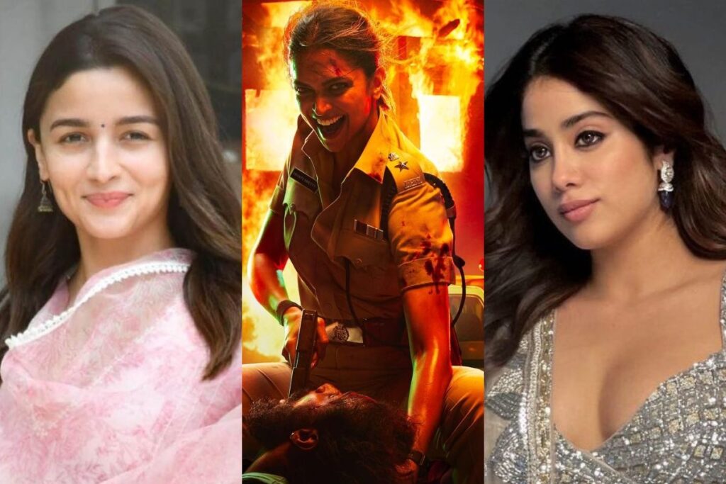 Alia Bhatt, Janhvi Kapoor React To Deepika Padukone's Intense First Look From Singham 3