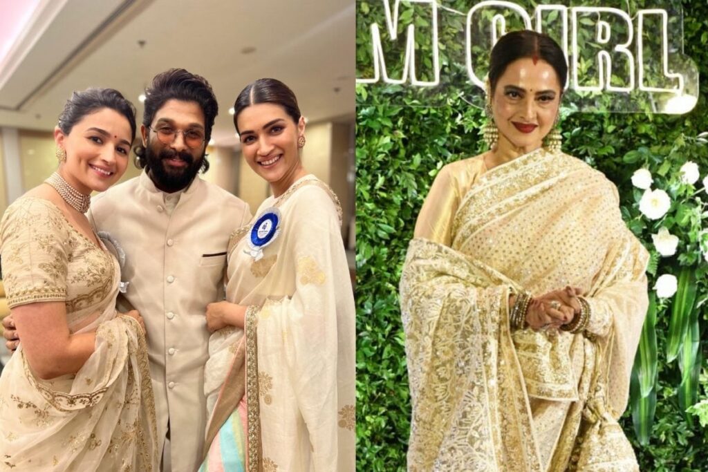 Allu Arjun, Kriti Sanon, Alia Bhatt Shine at National Awards; Rekha Dances at Hema Malini's Bday Bash