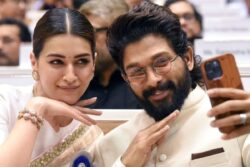 Allu Arjun and Kriti Sanon Recreate Iconic Pushpa Pose at National Film Awards Ceremony, See Photo