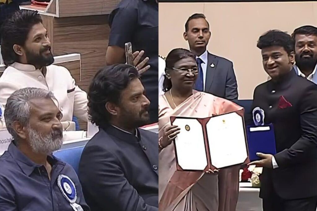 Proud Allu Arjun Records Devi Sri Prasad Receiving National Film Award For Pushpa, Video Goes Viral