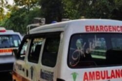 Maharashtra: Ambulance Used by Trainee Doctors for Garba Party Hits Two-wheeler in Kolhapur