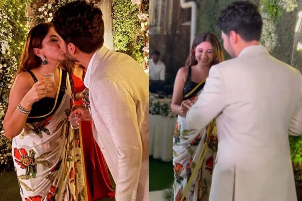 Armaan Malik, Aashna Shroff Share A Passionate Kiss At Their Engagement Ceremony; See Pics
