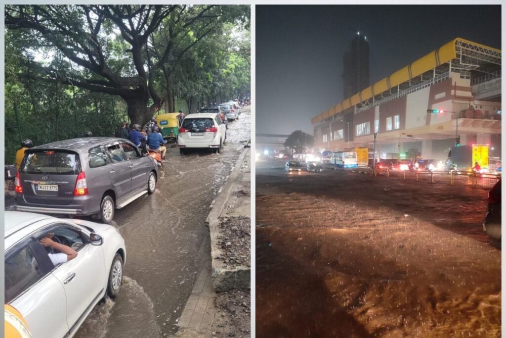 Sudden Rain Triggers Traffic Nightmare in Bengaluru; Cops Track Vehicle Movement, Issue Advisory