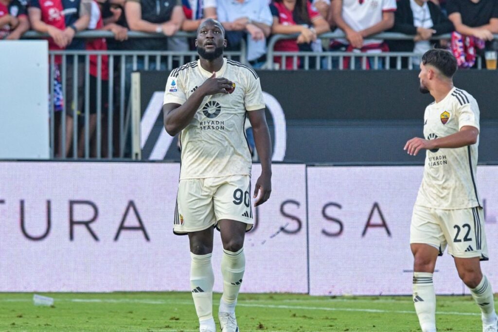 Ligue 1: Romelu Lukaku Brace Powers Roma to  4-1 Win at Cagliari, Fiorentina