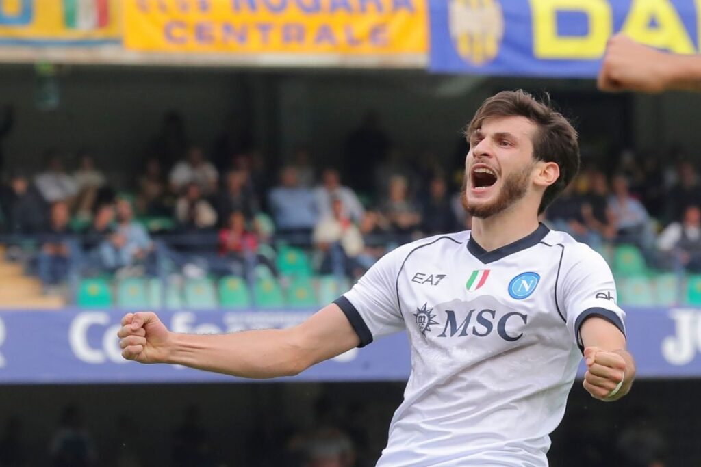 Serie A: Napoli Back on Track With 3-1 Win at Hellas Verona as Khvicha Kvaratskhelia Strikes Twice