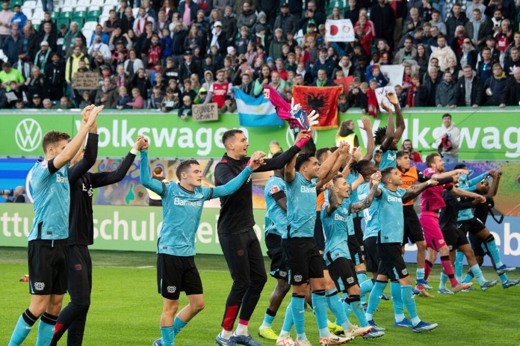 Bundesliga: Bayer Leverkusen Beat Wolfsburg 2-1 to Reclaim Top Spot in Table