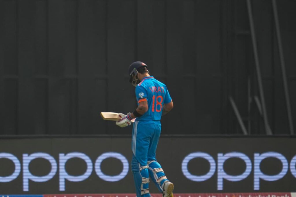 Virat Kohli Gets a Duck For The First Time in an ODI World Cup Match