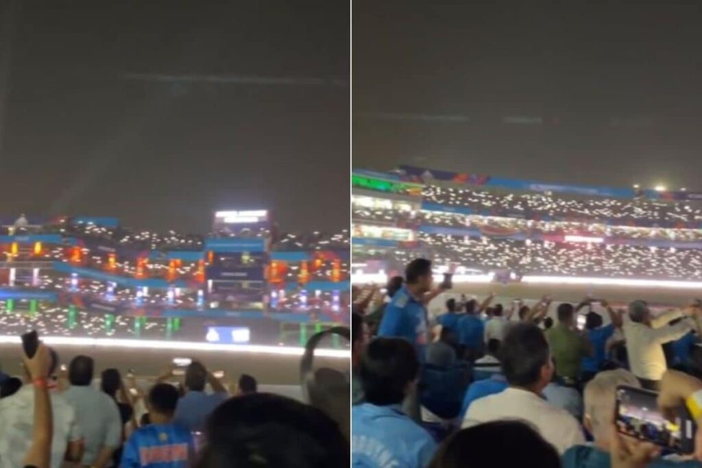 Crowd at Arun Jaitlry Stadium Sings Vande Mataram During India vs Afghanistan World Cup Game: WATCH
