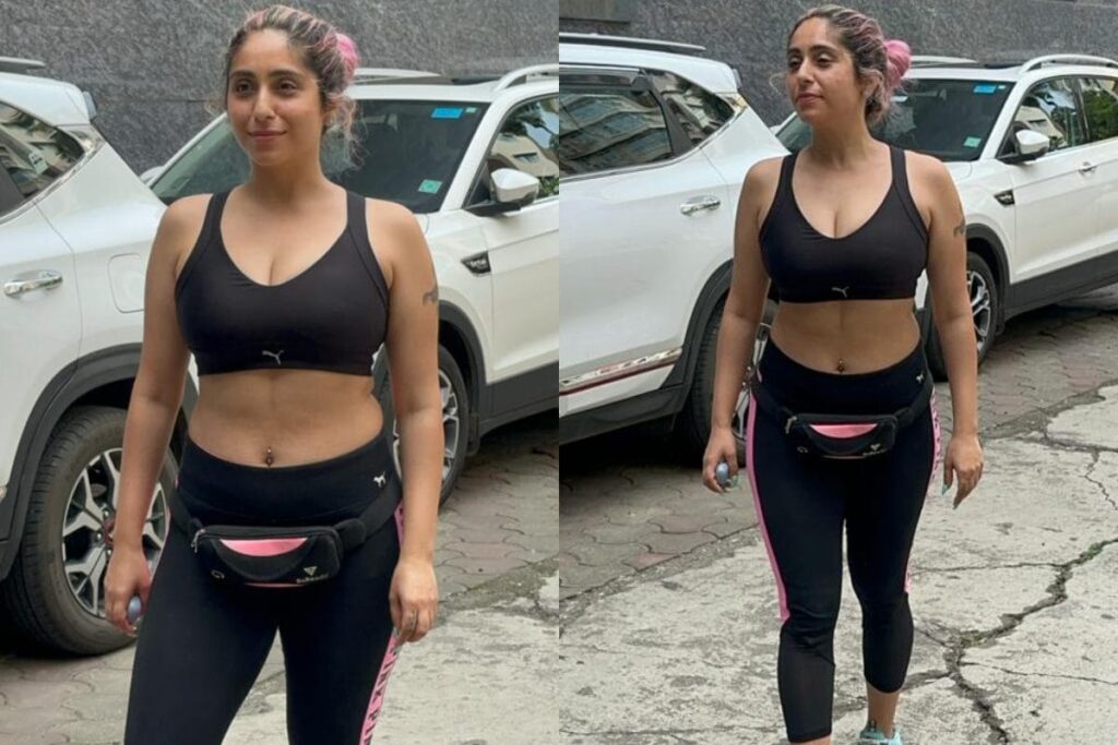Neha Bhasin Papped Outside The Gym In A Sexy Sports Bra And Snug Tracks, See Photos