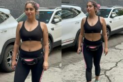 Neha Bhasin Papped Outside The Gym In A Sexy Sports Bra And Snug Tracks, See Photos