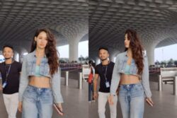Sexy! Disha Patani Flaunts Hot Abs In Racy Crop Top And Denim Shorts, Video Goes Viral; Watch