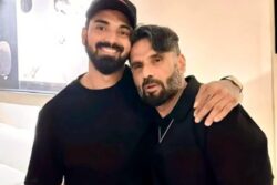 Suniel Shetty Twins In Black With Son-In-Law KL Rahul In New Post, Athiya Shetty Reacts; See Photo
