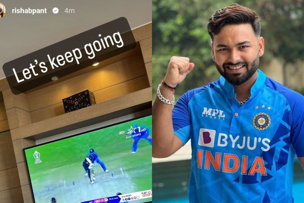 'Lets Keep Going..': Rishabh Pant Cheers for India During World Cup 2023 Clash vs New Zealand