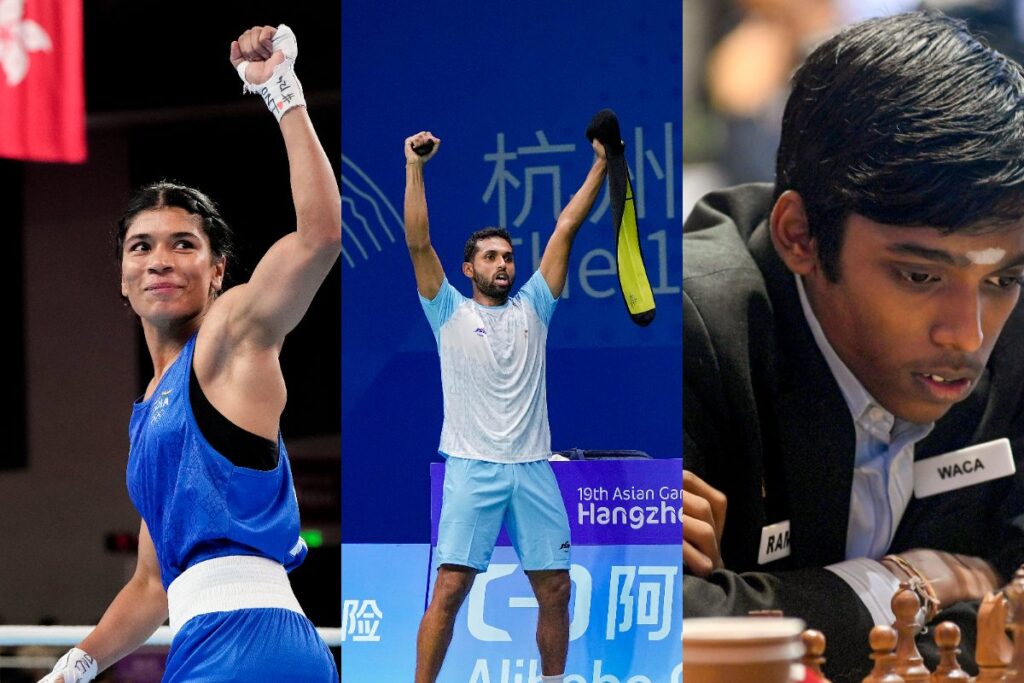 Asian Games 2023 Day 8 Live Updates: Nikhat Zareen Eyes Final, India vs China in Badminton Showdown