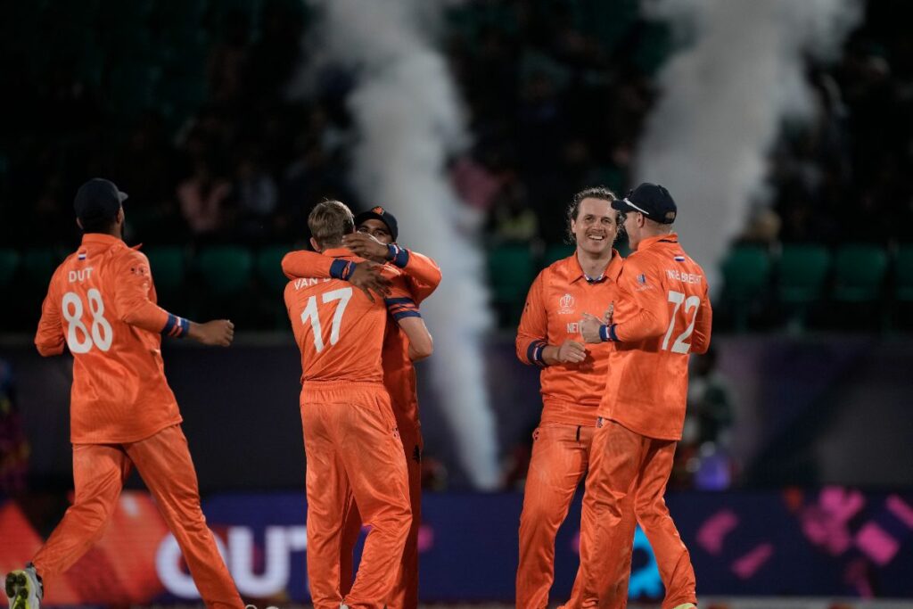 Netherlands Upset South Africa, Prevail by 38 Runs; Win Only Their Third Match in ODI World Cup History