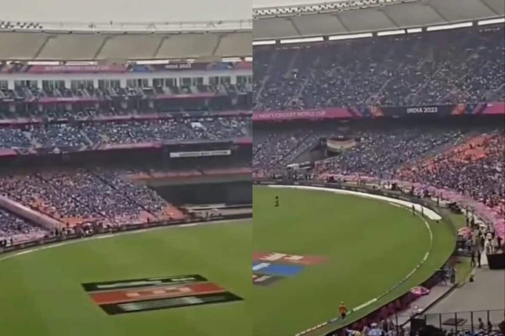 IND vs PAK: Fans Sing 'Jai-Shree Ram' at Narendra Modi Stadium in Unison Makes For Goosebumps Moment | WATCH