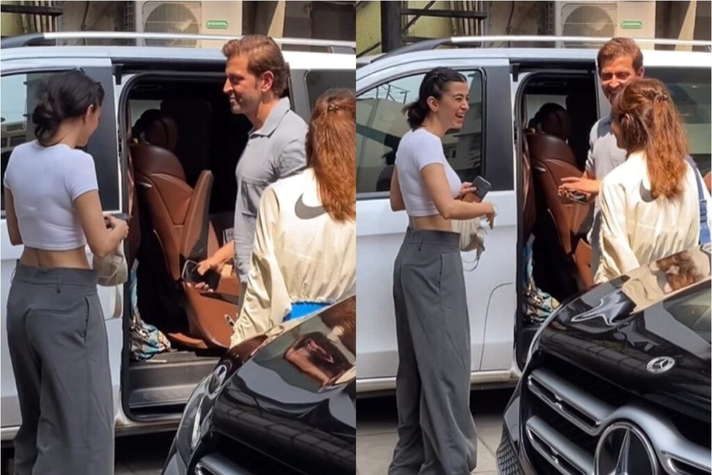 Hrithik Roshan, Saba Azad Opt For Stylish Casual Look As Couple Step Out In The City; Watch