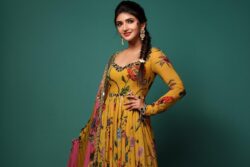 Actress Sreeleela Is A Sight To Behold In A Yellow Floral Salwar Suit