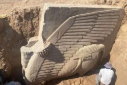 2,700-year-old Sculpture Of Winged Assyrian Deity Lamassu Unearthed In Iraq