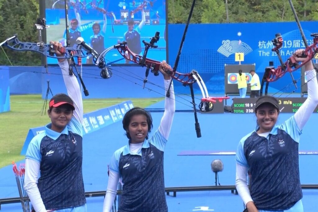 Asian Games: Indian Women's Compound Team Secures Gold Medal After Perfect Final End