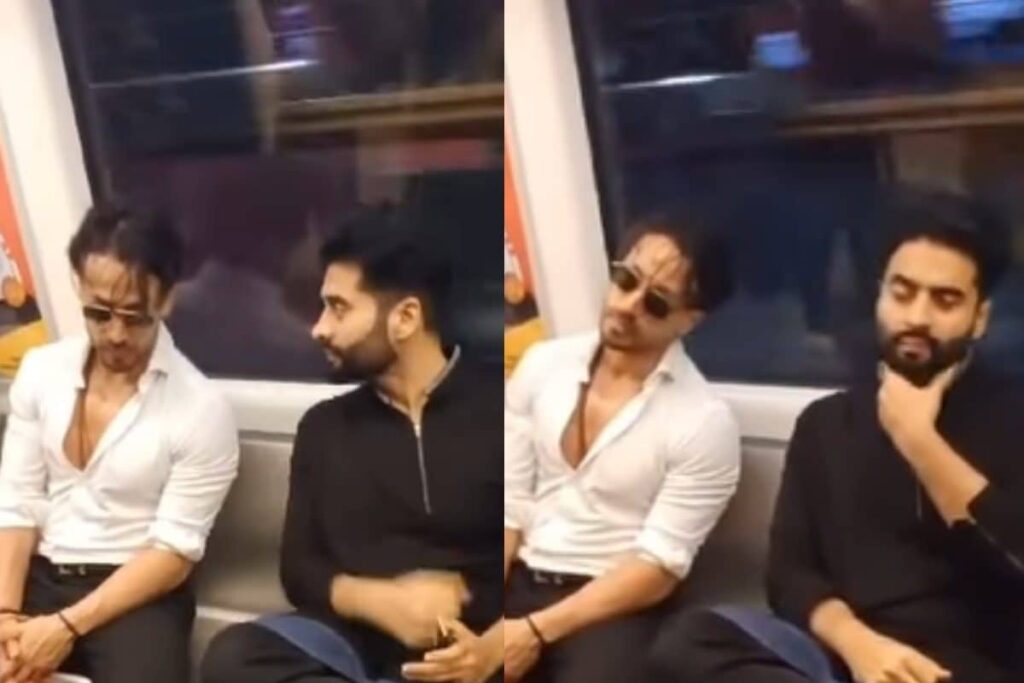 Ganapath's Tiger Shroff Travels In The Metro With Jackky Bhagnani, Netizens Say 'Copying Hrithik Roshan'