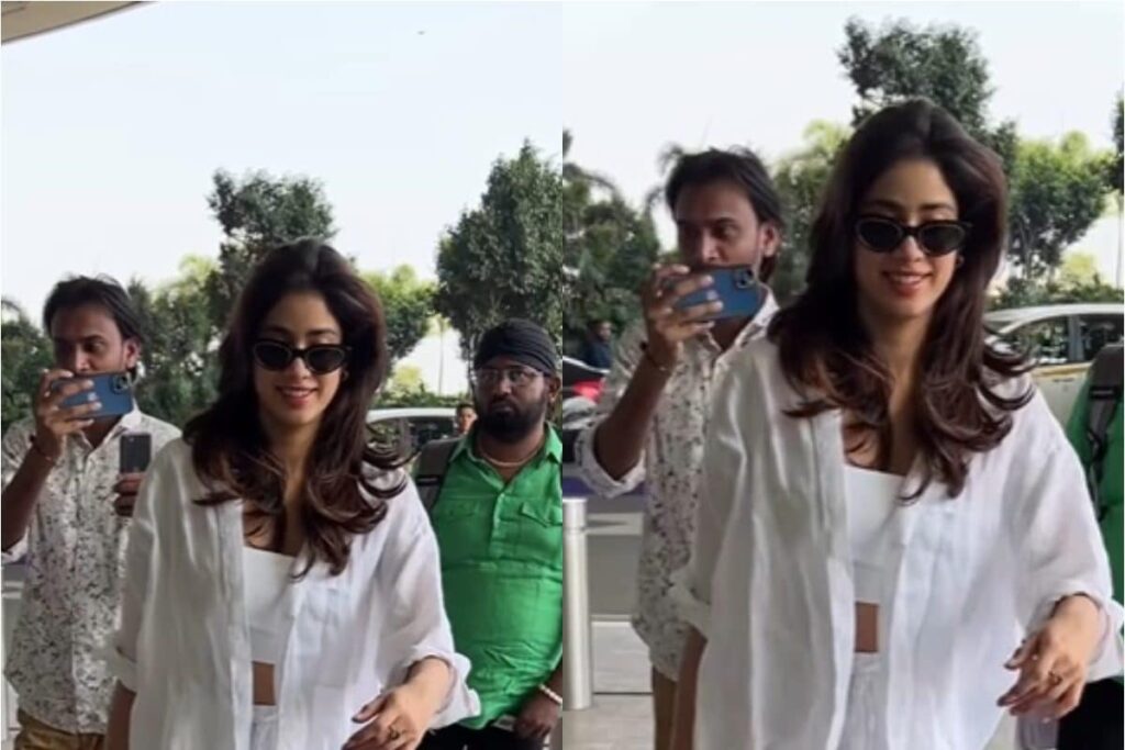 Janhvi Kapoor Amps Up Her Airport Look In Comfy Chic Outfit, Indulges In Fun Chat With Paps; Watch Video