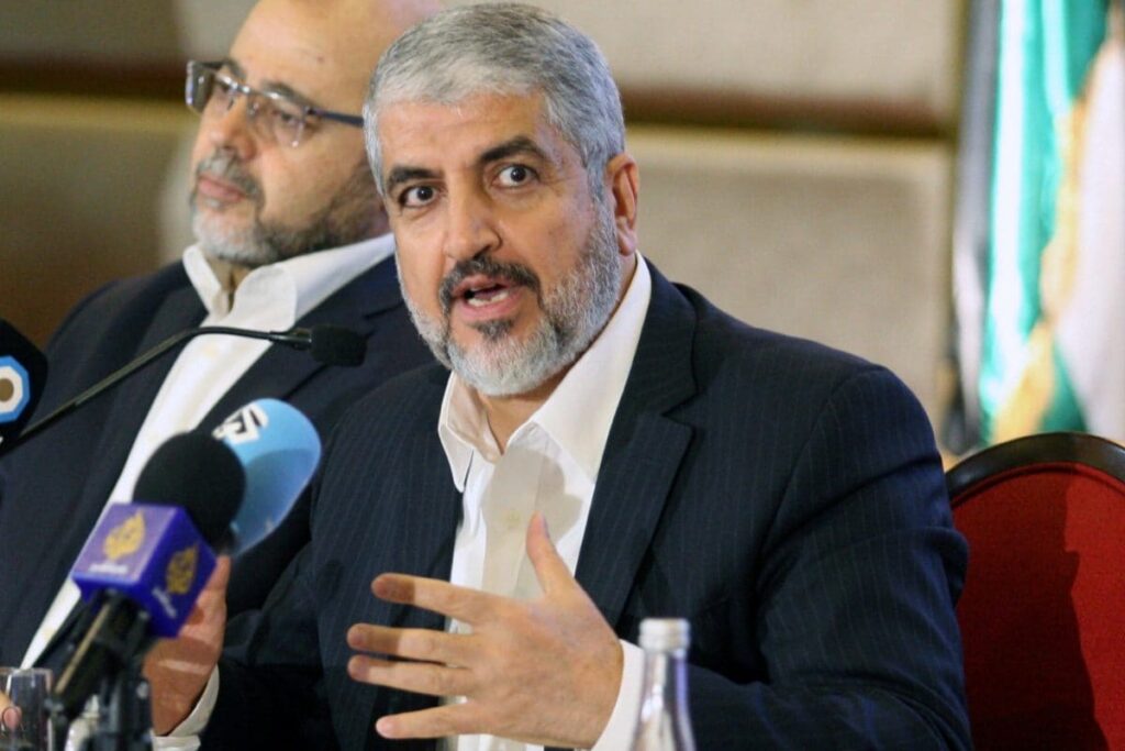 Hamas Leader Khaled Meshaal Says Hostages Could Be Freed if Israel Stops Bombing Gaza