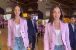 Kiara Advani Flaunts Her No Make-Up Glow As She Returns Mumbai Post Her Qatar Performance, Watch