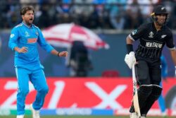 IND vs NZ: Kuldeep Yadav Picks Up the Pace and Bowls At 114 Km/h At Daryl Mitchell in the World Cup - WATCH