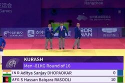 Asian Games 2023: Aditya Dhopaokar Knocked Out of Pre-Quarters in Kurash