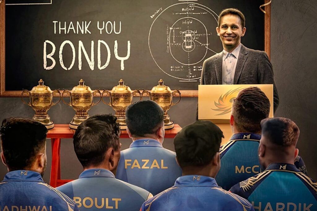 Mumbai Indians Bowling Coach and MI Emirates Head Coach Shane Bond Moves On