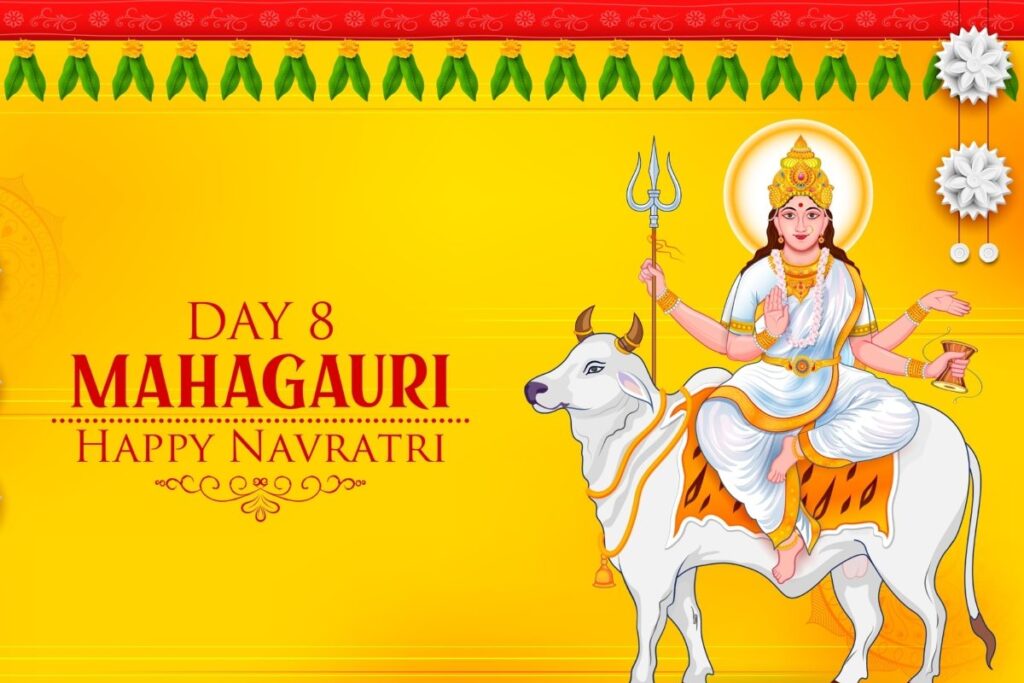 Navratri Day 8 Date: Maa Mahagauri Puja Vidhi, Shubh Muhurat, and Ashtami Bhog