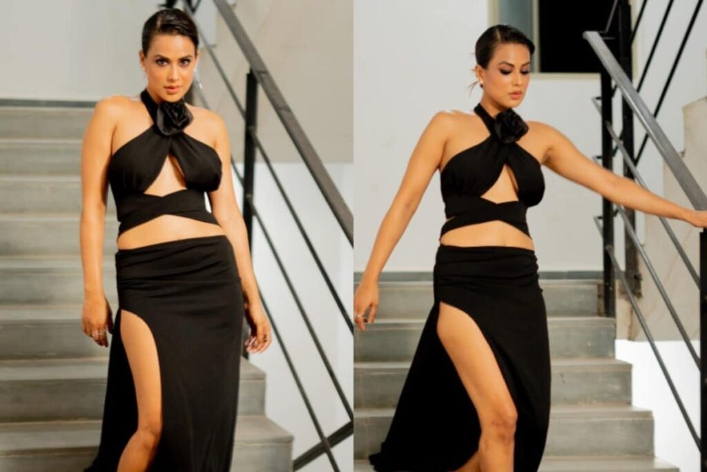 Sexy! Nia Sharma Raises Temperature In High Slit Black Skirt, Fans React; See Photos