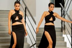 Sexy! Nia Sharma Raises Temperature In High Slit Black Skirt, Fans React; See Photos