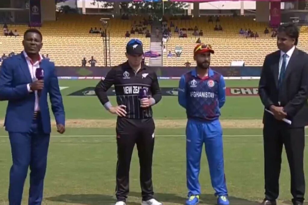 NZ vs AFG ICC World Cup 2023 Toss Report: Unchanged Afghanistan Opt to Field, New Zealand Miss Kane Williamson