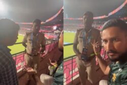 Watch: Cop Stops Fan from Chanting 'Pakistan Zindabad' During Australia World Cup Contest in Bengaluru