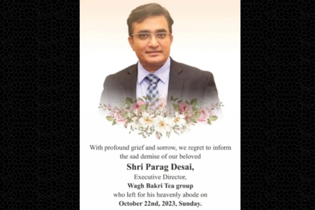 Parag Desai, 49-year-old Wagh Bakri Tea Group's Director, Dies After Freak Accident