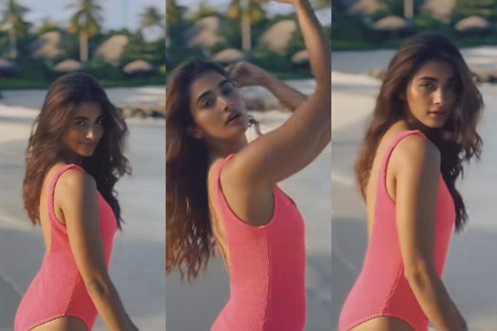 Sexy! Pooja Hegde Sizzles In A Pink Monokini During Maldives Vacay, Fans Call Her 'Hot'; Watch