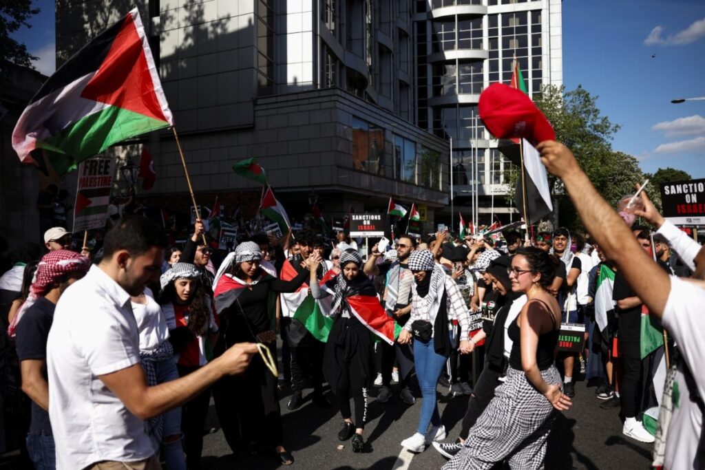 UK Minister Condemns ‘Jihad’ Chants at Pro-Palestinian Protest in London