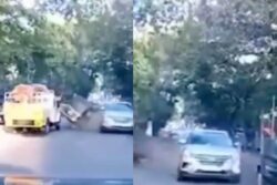 Dash Cam Footage Shows Two Cars Colliding Into Each Other Due to High Speed, Scares Internet