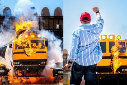 Singham Again: Rohit Shetty Blows Up A Bus As He Commences Shoot For Ajay Devgn Starrer, See Viral Pics