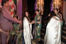 Rekha Falls on Shatrughan Sinha's Feet, Greets Sonakshi Sinha With Hug; Video Goes Viral