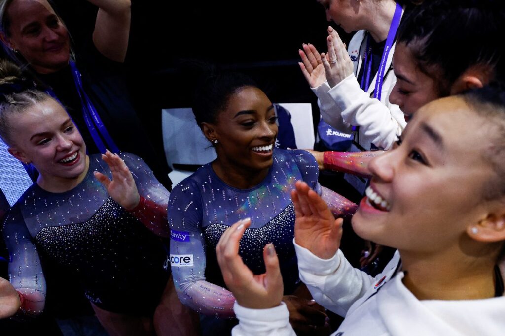 Simone Biles Wins 20th World Title As US Women Seal Team Gold In World Gymnastics Championships