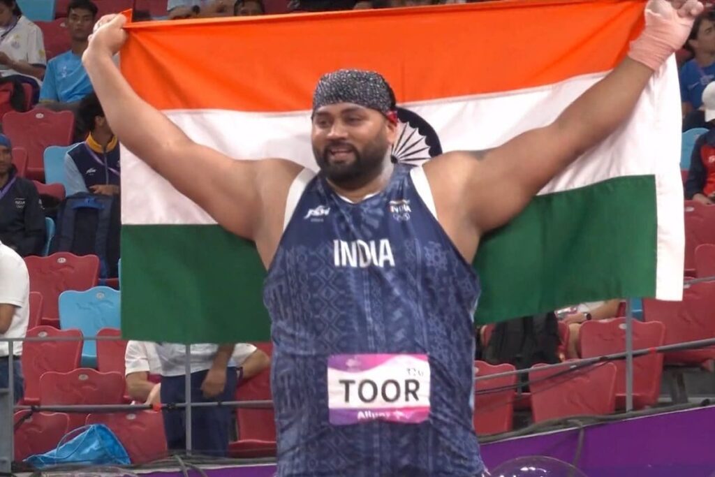 Asian Games: Tajinder Pal Singh Toor Clinches Gold in Men's Shot Put