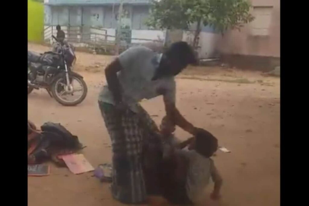 WATCH | Drunk Man Held for Slapping, Abusing 8-year-old Student At School in Tamil Nadu