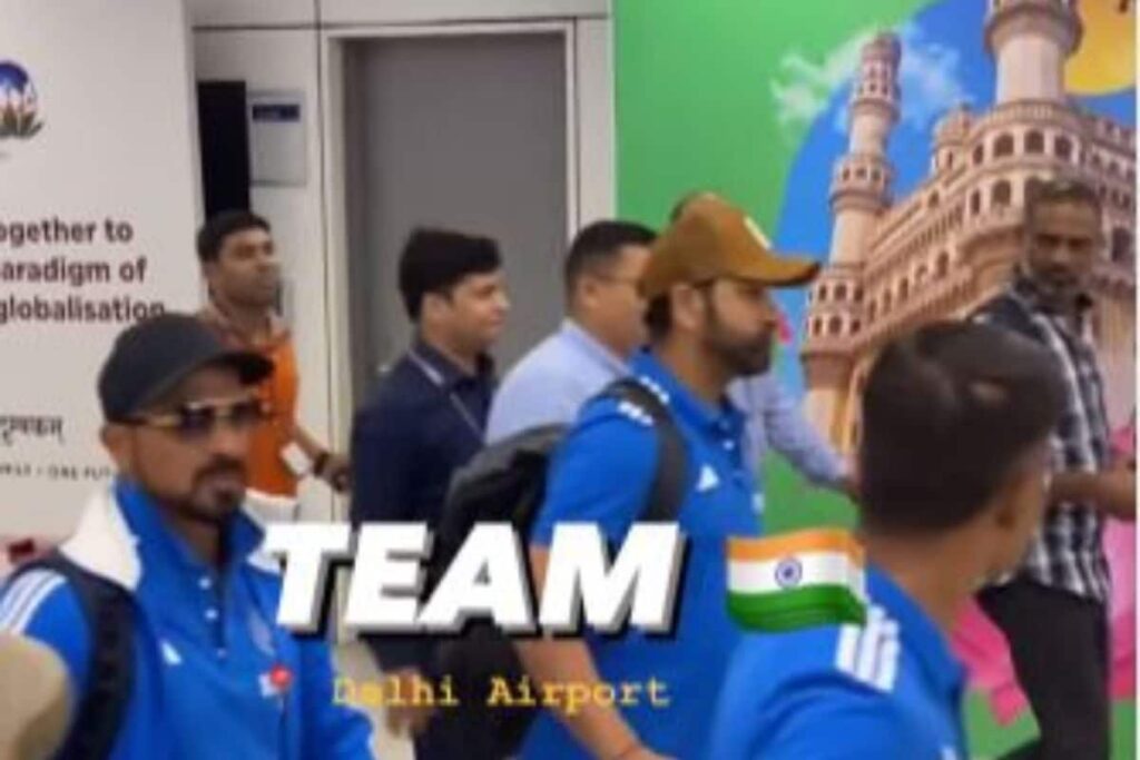 ICC ODI World Cup 2023: Team India Arrives in New Delhi for Fixture Against Afghanistan - WATCH