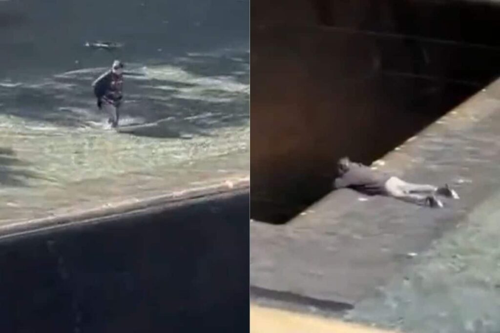 33-year-old Man Arrested For Jumping into 9/11 Memorial Pool, Shocking Video Goes Viral