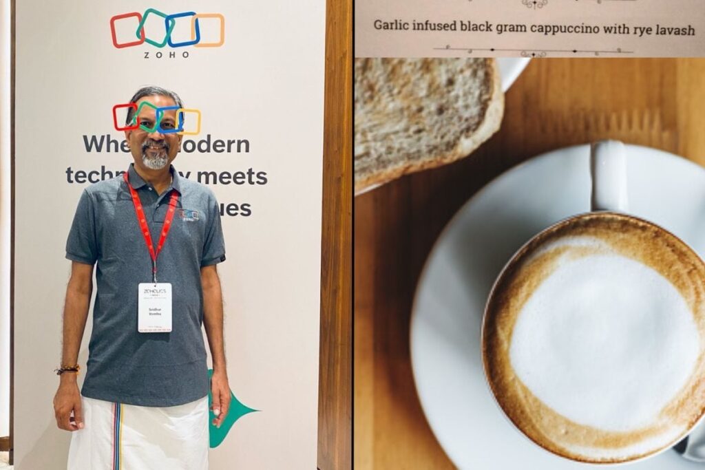 Zoho CEO's Post About Garlic Infused Cappuccino Leaves Desis Hilariously Intrigued