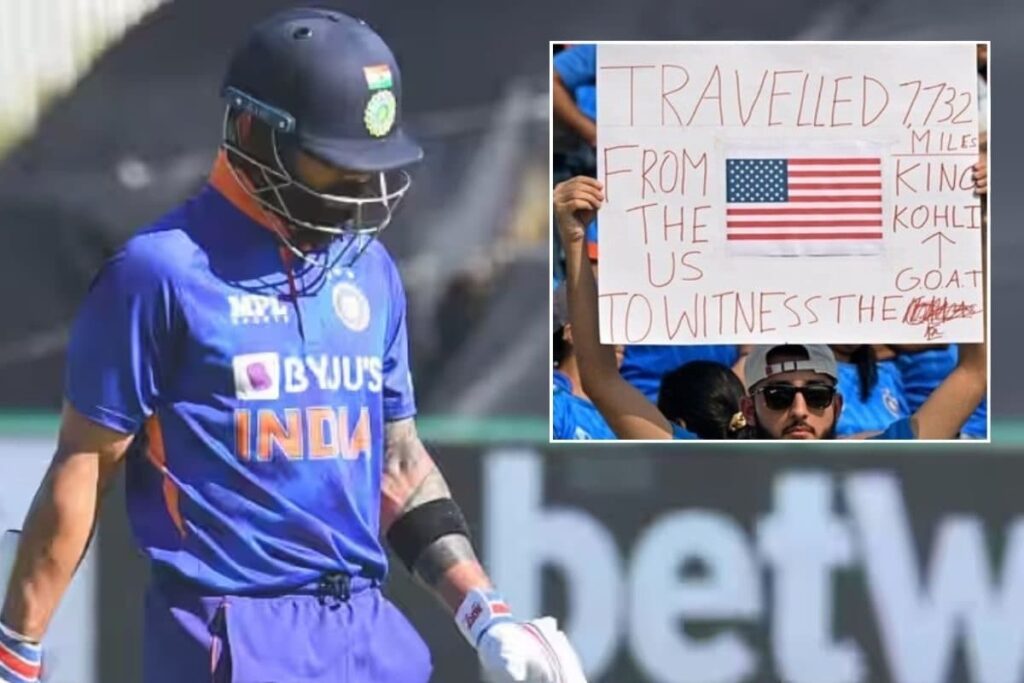 Kohli Fan Travelled 12,000km from US to Watch King's Duck and Everyone is Feeling Bad